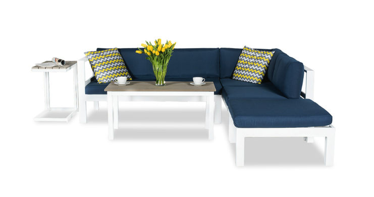 Сучасний алюмінієвий кутовий диван Cardiff Garden Point