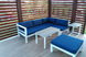 Сучасний алюмінієвий кутовий диван Cardiff Garden Point