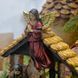 Рождественская сцена из полирезина с ангелом