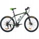 Велосипед MTB MalTrack 26" чорна рама 18 дюймів, Зелений