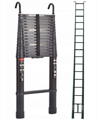 Лестница DayPlus 5 м алюминий до 150 кг с крючками