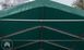 Гаражный павильон 6х24м - высота боковых стен 2,7м с воротами 4,1х2,9м, ПВХ 850, темно-зеленый - 4