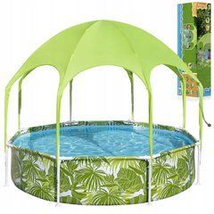 Каркасный бассейн Bestway Splash-In-Shade 244x51 см с навесом и распылителем