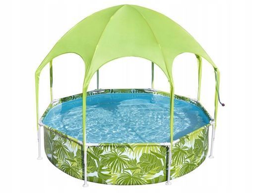 Каркасный бассейн Bestway Splash-In-Shade 244x51 см с навесом и распылителем