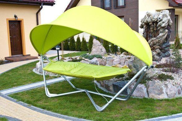 Двомісний гамак з рамою і навісом PARADISE 250х145 см