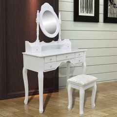 Туалетный стол Rozalia 93см с зеркалом и табуретом