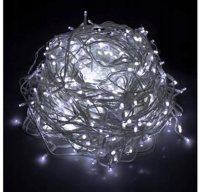 Гірлянда бахрома 500 LED 23 м Білий холодний