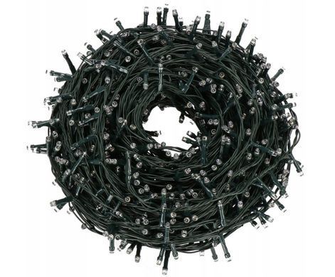 Гирлянда 1000 LED 52.5 м Белый теплый 8 режимов
