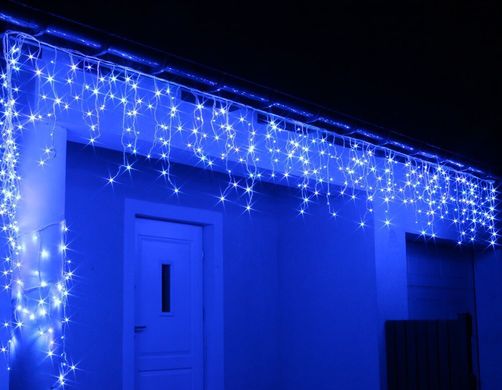 Новогодняя гирлянда Бахрома 100 LED Голубой цвет 4,5 м