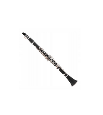 Никелевый кларнет с АБС и мельхиоровым покрытием Бинокулярный кларнет, Черный