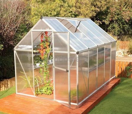 Садовая теплица из поликарбоната Silver Mythos 1,85 x 3,1 м Palram-Canopia