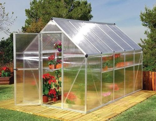 Садовая теплица из поликарбоната Silver Mythos 1,85 x 3,1 м Palram-Canopia