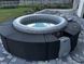 Обшивка для SPA-бассейна из полиротанга круглая Casaria, черная, &Oslash;206 см