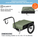 Транспортный прицеп Klarfit Companion 40 кг, 50 л