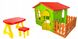 Детский игровой домик Mochtoys столик тераса табурет - 1