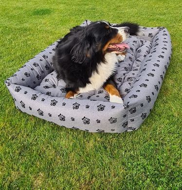 Lagram большой диван для собак XXL (120 см x 90 см), Cерый