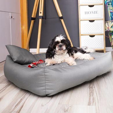 Lagram великий диван для собак XXL (120 см x 90 см), Cірий