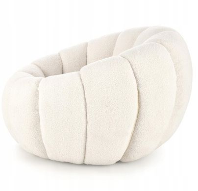Шезлонг Pufa Seat Gasper, кремова тканина - букле