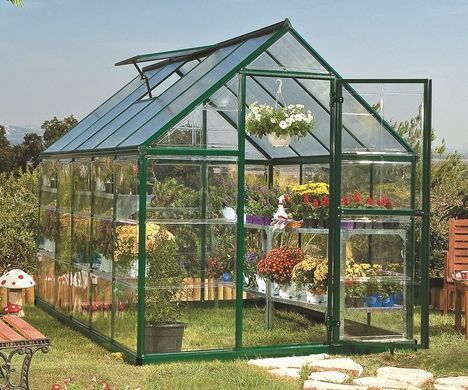 Теплица из поликарбоната Hybrid Palram-Canopia Green