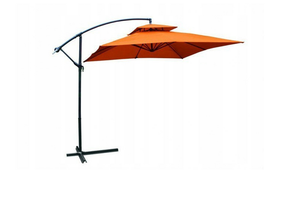 Садовий парасоль Desco, 250х250 см, оранжевий