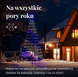 Светодиод Twinkly Light Tree 300 RGBW, черный столб, 2 м, IP44