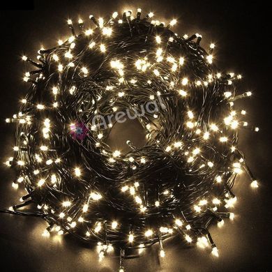 Новорічна гірлянда 1000 LED, Довжина 67m, Біле холодне світло, Кабель 2,2 мм