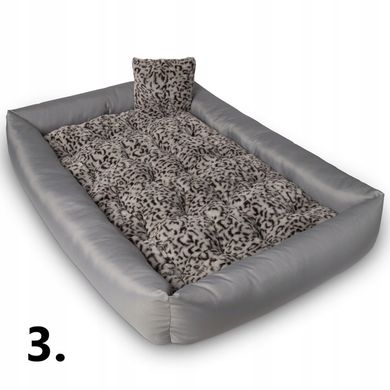 Lagram большая кровать для собак XXL (120 см x 90 см), Cерый