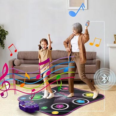 Музичний танцювальний килимок Dance Bluetooth 79x90см