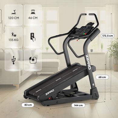 Беговая дорожка с большим углом наклона Zipro Shred