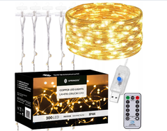 Гирлянда штора 300 LED 3x3 Белый теплый