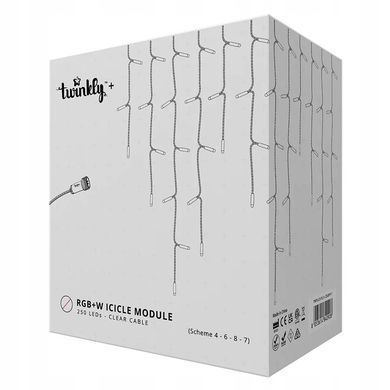 Icicles Twinkly Plus Icicle 250 LED RGBW 5m IP65