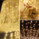 Гирлянда штора 300 LED 3x3 Белый теплый - 3