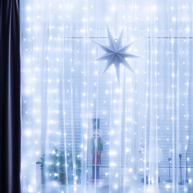 Гирлянда штора 300 LED 3x3 Белый холодний