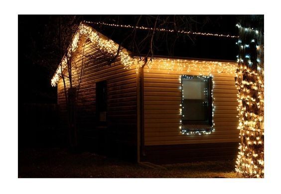 Гірлянда бахрома Білий холодний 500 LED 23.5 м на товстому кабелі
