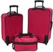 Набор чемоданов Bonro Best 2 шт и сумка вишневый (10080100) - 2
