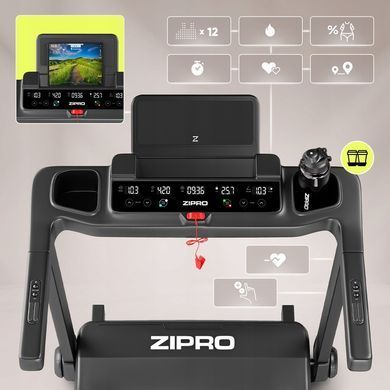 Бігова доріжка Zipro Ramble &ndash; компактна електрична доріжка для дому з нахилом 12 рівнів