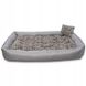 Lagram велике ліжко для собак XXL (120 см x 90 см), Сірий