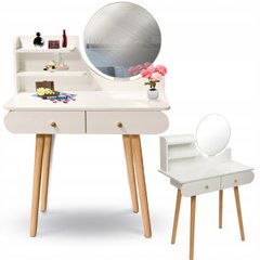 Скандинавський косметичний туалетний столик з дзеркалом SCANDI