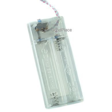 Новорічна гірлянда 10 LED, Біле холодне світло, На пальчикових батарейках