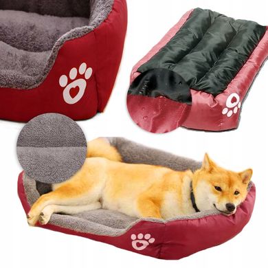 Лежак для собак XL червоний