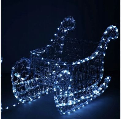 Олень з санками та підствіткою LED Б/Х