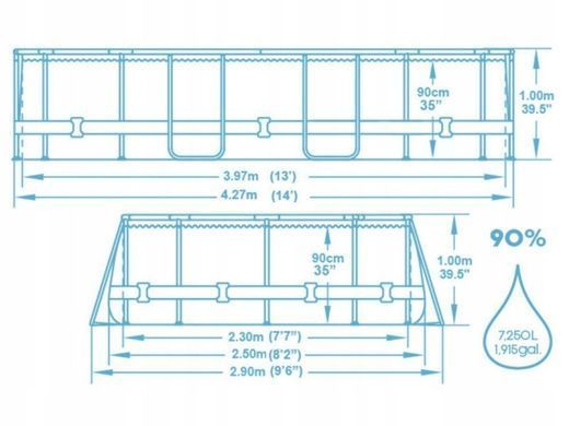 Каркасный бассейн Bestway Steel Pro Max&trade;