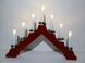 Новогоднее свечи 7 LED на мостике - 3