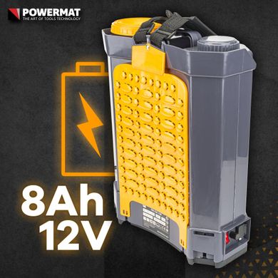 Електричний обприскувач на акумуляторі 16 л. Powermat