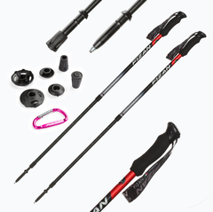 Трекинговые палки Fizan Prestige Antishock красные 69-140 см