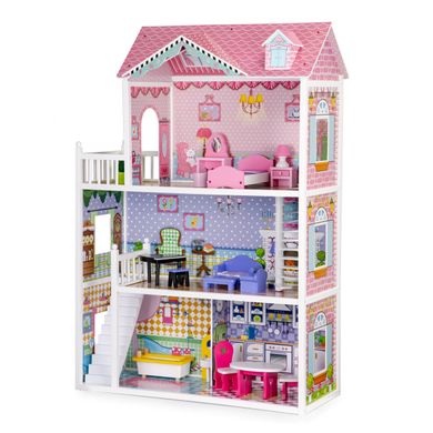 Кукольный домик с мебелью EcoToys XXL