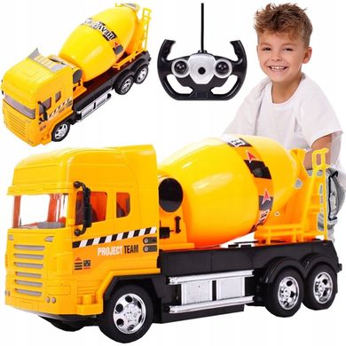 Автомобиль грузовик светодиодный с пультом дистанционного управления, Жёлтый