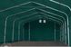 Гаражный павильон 6х12м - высота боковых стен 2,7м с воротами 4,1х2,9м, ПВХ 850, темно-зеленый - 3
