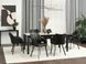 Элегантное кожаное кресло с подлокотниками Corbet черный для офисной гостиной.