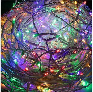 Гірлянда бахрома 14.5 м 300 LED Мультиколір з пульом